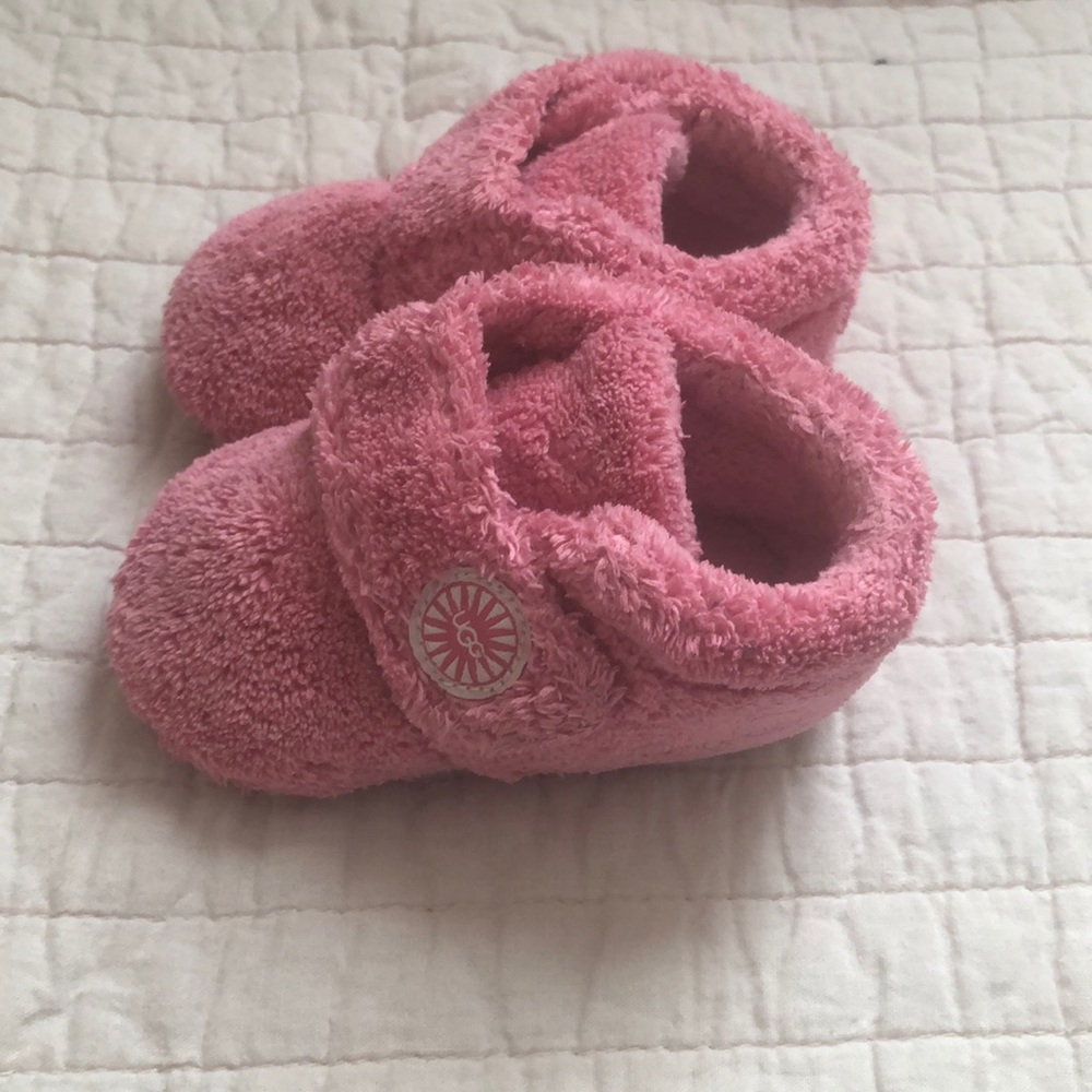 Baby girl UGG shoes.